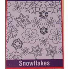 22x28cm Shade-Tex Texture Plastic Rubbing Plates - Snowflakes