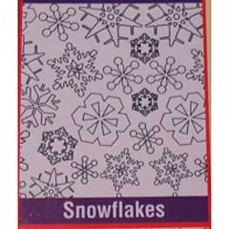 22x28cm Shade-Tex Texture Plastic Rubbing Plates - Snowflakes