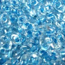 Miyuki Long Magatama Drops - Sparkling Sky Blue Lined Crystal - 12.5gm