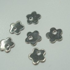 6mm Flat Flower Stainless Steel Blank Drops
