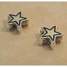 Metallic 5mm Star Spacer Beads