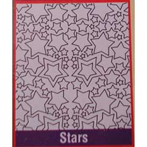 22x28cm Shade-Tex Texture Plastic Rubbing Plates - Stars