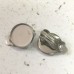 12mm ID 304 Stainless Steel  Clip-on Bezel Earrings