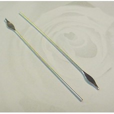 43mm 23ga Sterling Silver Headpin w/Diamond Paddle - Pack of 2