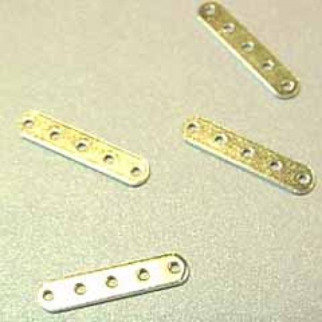 5-Hole Sterling Silver Spacer Bars