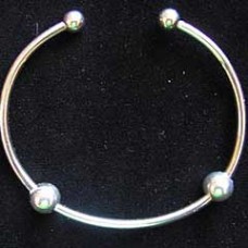 7mm Add-a-Bead Bracelet Sterling Silver Stopper Beads