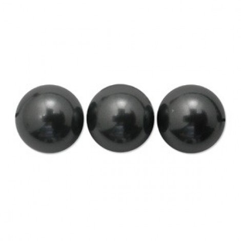 6mm Swarovski Crystal Pearls - Black