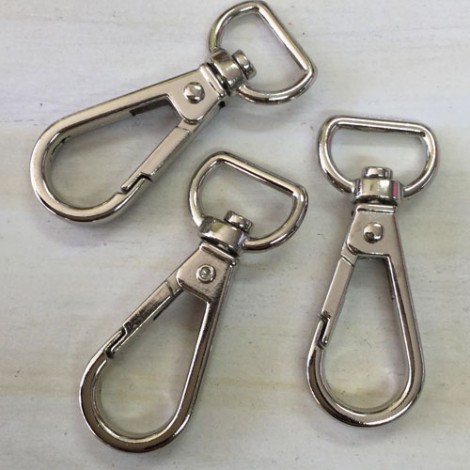 43x17mm Stainless Steel Swivel Lanyard or Keychain Clips - Each