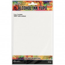 Tim Holtz - Yupo Paper for Alcohol Inks - Ink White - Pk 10 sheets