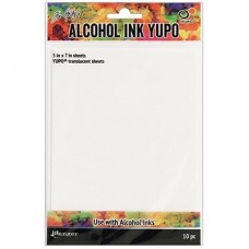 Tim Holtz - Yupo Paper for Alcohol Inks - Translucent - Pk 10 sheets