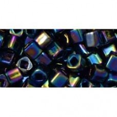 4mm Toho Japanese Cubes - Metallic Rainbow Iris - 12gm