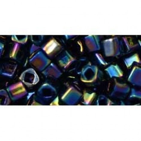 4mm Toho Japanese Cubes - Metallic Rainbow Iris