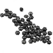 3mm TierraCast Faceted Spacer Beads - Black Oxide
