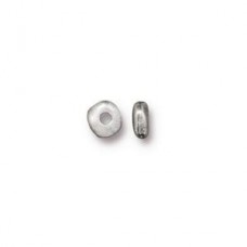 5mm TierraCast Heishi Nugget Beads - Antique Pewter