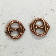 12mm TierraCast Nouveau Duet Links - Antique Copper - Pack of 2