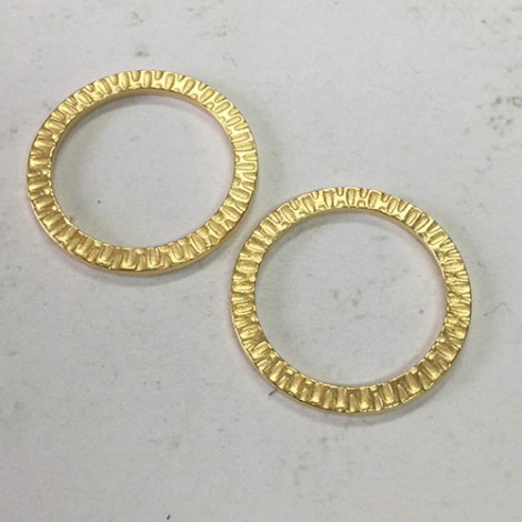 32mm TierraCast Ex-Large Radiant Ring Link - 22K Gold Plated - Pack of 2 32mm TierraCast Ex-Large Radiant Ring Link - 22K Gold Plated - Pack of 2