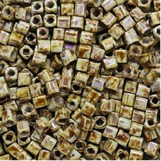 4mm Toho Cubes - Opaque Gray-Picasso - 12gm