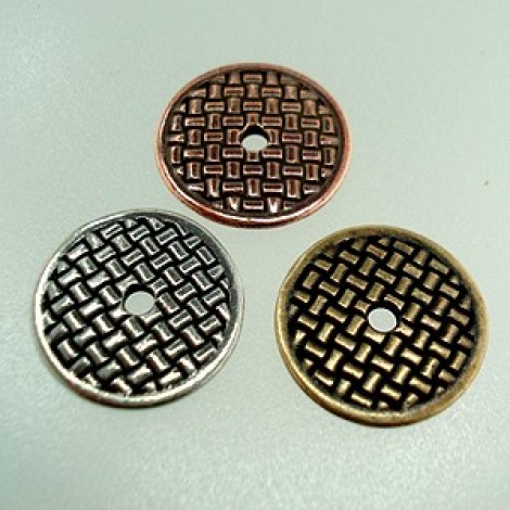 20mm (3/4") TierraCast Woven Disk with 2.5mm hole