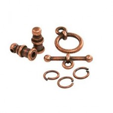 2mm TierraCast Pagoda Cord End Set - Ant Copper