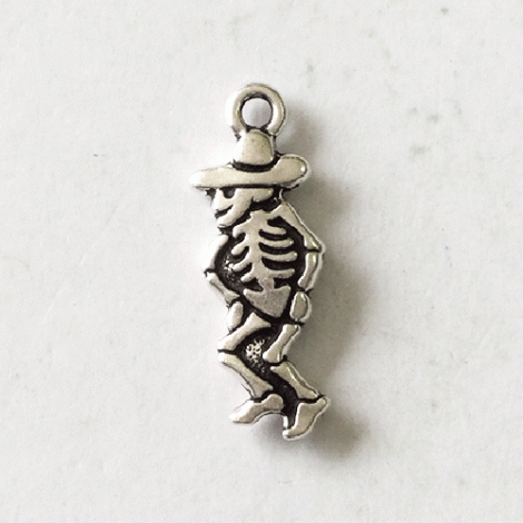 22mm TierraCast Dancing Senor Charm - Antique Fine Silver Plated - Pack of 2
