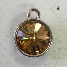 18x14mm TierraCast Plain Rivoli Charms - Lt Colorado - Each