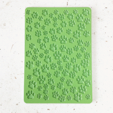 7x10cm Coral Cockatoo Texture Mat - Paw prints of Love 