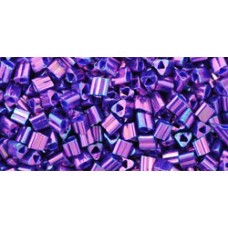 11/0 Toho Triangle Seed Beads - Higher Metallic Grape - 8.5gm