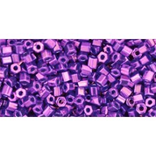11/0 Toho Hex 2-Cut Seed Beads - Higher Metallic Grape - 8-9gm