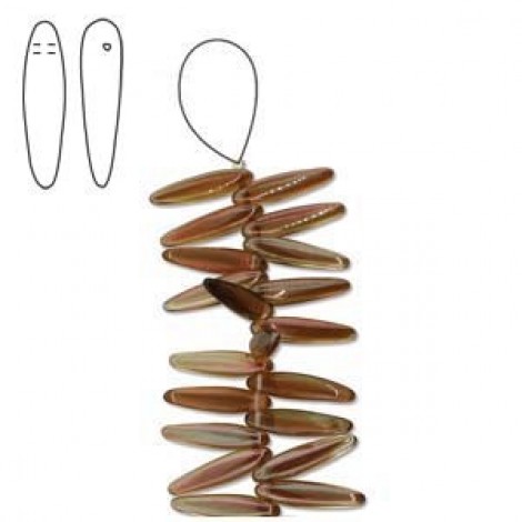 5x16mm Preciosa Thorn Beads - Venus - Strand (app 48 beads) 5x16mm Preciosa Thorn Beads - Venus - Strand (app 48 beads)