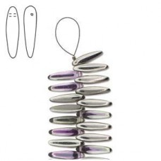 5x16mm Preciosa Thorn Beads - Lt Vitrail- Strand (app 48 beads)