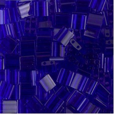Miyuki Tila Beads - Transparent Cobalt - 7.2gm