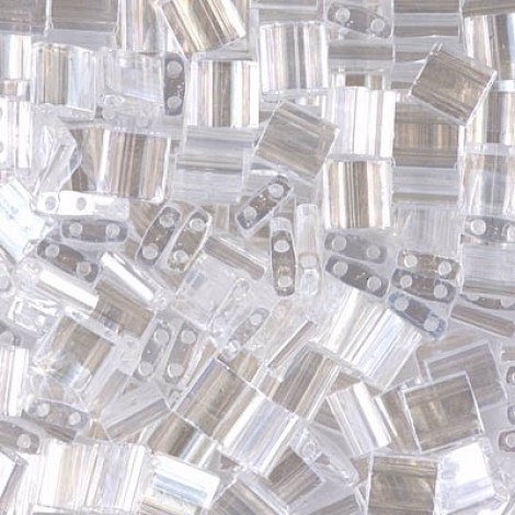 Miyuki Tila Beads - Crystal Luster - 10gm