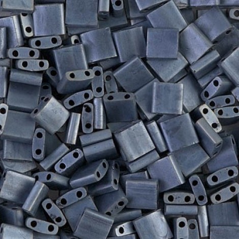 Miyuki Tila Beads - Matte Gunmetal - 7.2gm Miyuki Tila Beads - Matte Gunmetal - 7.2gm