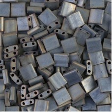 Miyuki Tila Beads - Matte Metallic Silver Gray - 7.2gm