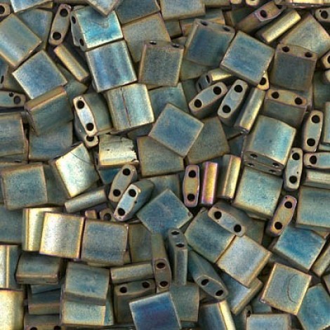 Miyuki Tila Beads - Matte Patina Iris - 7.2gm Miyuki Tila Beads - Matte Patina Iris - 7.2gm