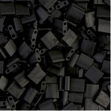 Miyuki Tila Beads - Matte Black - 7.2GM