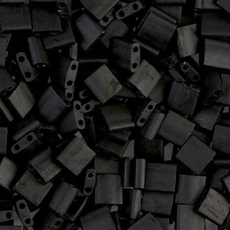Miyuki Tila Beads - Matte Black - 7.2GM