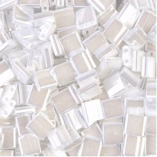 Miyuki Tila Beads - White Pearl Ceylon - 10gm