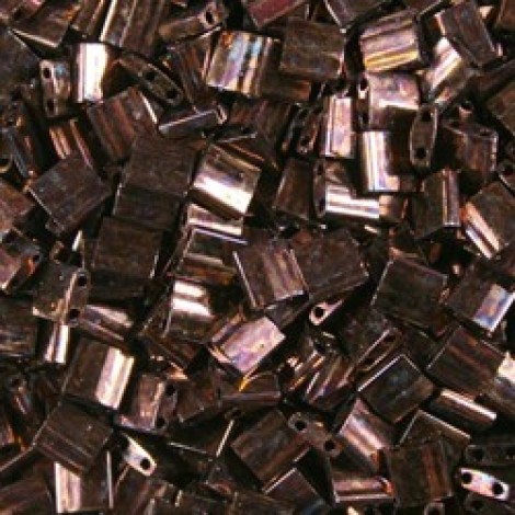 Miyuki Tila Beads - Metallic Dark Raspberry - 7.2gm