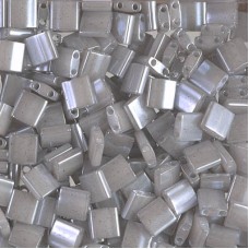 Miyuki Tila Beads - Silver Grey Ceylon - 10gm