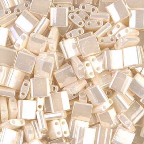 Miyuki Tila Beads - Ant Ivory Pearl Ceylon - 7.2gm Miyuki Tila Beads - Ant Ivory Pearl Ceylon - 7.2gm