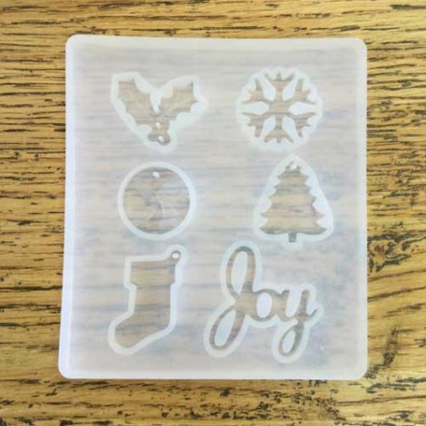 90x80mm Silicone Christmas Mould - 6 shapes