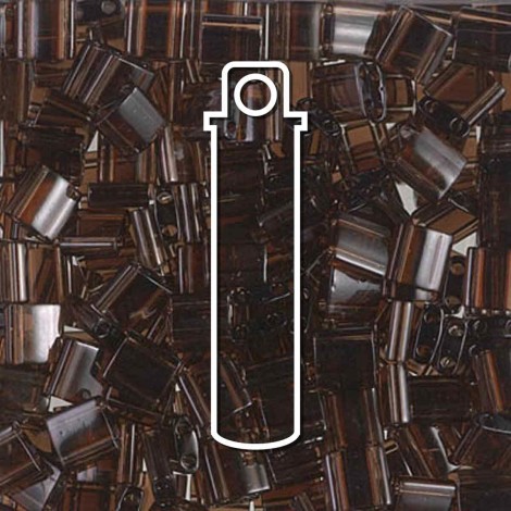 Miyuki Tila Beads - Transparent Root Beer - 7.2gm Miyuki Tila Beads - Transparent Root Beer - 7.2gm