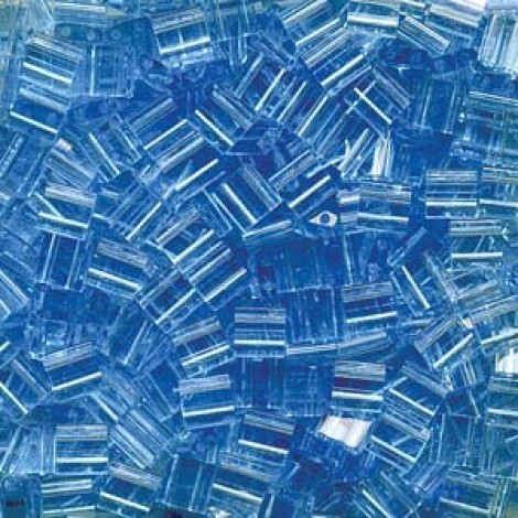 Miyuki Tila Beads - Transparent Light Blue - 10gm