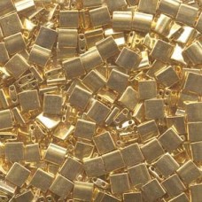 Miyuki Tila Beads - 24Kt Gold Plated - 7.2gm