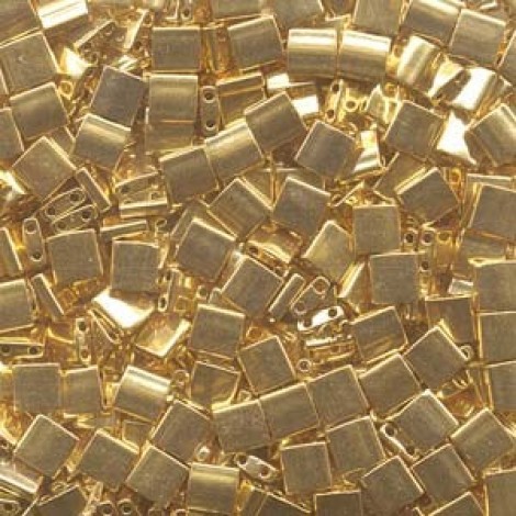 Miyuki Tila Beads - 24Kt Gold Plated - 7.2gm