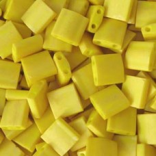 Miyuki Tila Beads - Matte Opaque Canary - 10gm