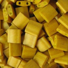 Miyuki Tila Beads - Matte Opaque Mustard - 7.2gm