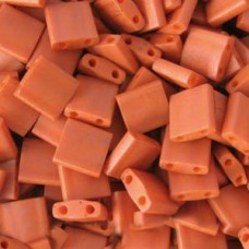 Miyuki Tila Beads - Matte Opaque Terra Cotta - 10gm