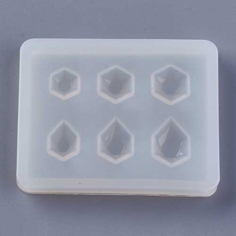 6-9mm Hexagon Cabochon Resin Silicone Mould